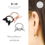 ビーズリング エンジェルデビル ワンタッチリングセットangel | ボディピアス専門店凛RIN | 詳細画像1 