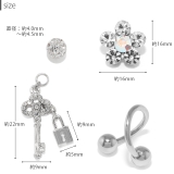 軟骨ピアス スパイラルバーベル アレンジ | ボディピアス専門店凛RIN | 詳細画像15 