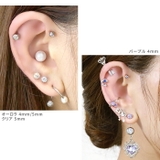 ピアス軟骨ピアス ジュエルかわいい サージカルステンレスストレートバーベル | ボディピアス専門店凛RIN | 詳細画像8 