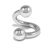 14G・右巻き | ボディピアス スパイラルバーベル サージカルステンレス軟骨ピアス | ボディピアス専門店凛RIN