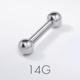 14G | 軟骨ピアス ストレートバーベル つけっぱなし | ボディピアス専門店凛RIN