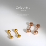 ピアス 24金ピンクゴールドK24K18PGコーティング上質きれい アクセサリー | ボディピアス専門店凛RIN | 詳細画像3