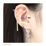 軟骨ピアス コブラ蛇スネークスタイリッシュ セグメントリング | ボディピアス専門店凛RIN | 詳細画像4 