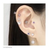 軟骨ピアス ジュエルハート揺れるチャームキュービックジルコニア ボディピアス | ボディピアス専門店凛RIN | 詳細画像5