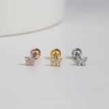 軟骨ピアス 蝶々バタフライかわいいジュエルジルコニア軟骨ピアス ボディピアス | ボディピアス専門店凛RIN | 詳細画像2