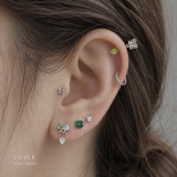 軟骨ピアス 蝶々バタフライかわいいジュエルジルコニア軟骨ピアス ボディピアス | ボディピアス専門店凛RIN | 詳細画像5