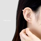 軟骨ピアス 蝶々バタフライジュエルキュービックジルコニアキラキラ ボディピアス | ボディピアス専門店凛RIN | 詳細画像4 