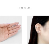 軟骨ピアス 蝶々バタフライジュエルキュービックジルコニアキラキラ ボディピアス | ボディピアス専門店凛RIN | 詳細画像7 