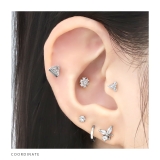 軟骨ピアス ジュエルトライアングル三角キュービックジルコニア ボディピアス | ボディピアス専門店凛RIN | 詳細画像4 