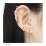 軟骨ピアス ジュエルバーロングジルコニア揺れる ボディピアス | ボディピアス専門店凛RIN | 詳細画像4