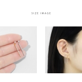 軟骨ピアス ジュエルバーロングジルコニア揺れる ボディピアス | ボディピアス専門店凛RIN | 詳細画像6