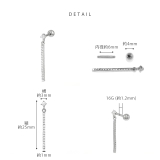 軟骨ピアス ジュエルバーロングジルコニア揺れる ボディピアス | ボディピアス専門店凛RIN | 詳細画像8