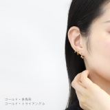 軟骨ピアス 幾何学サークル多角形トライアングルシンプルハーフフープ ボディピアス | ボディピアス専門店凛RIN | 詳細画像4 