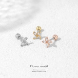 軟骨ピアス フラワー花ジュエルキュービックジルコニア風車 ボディピアス | ボディピアス専門店凛RIN | 詳細画像2