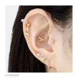 軟骨ピアス フラワー花ジュエルキュービックジルコニア風車 ボディピアス | ボディピアス専門店凛RIN | 詳細画像5