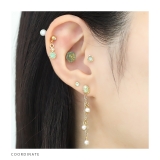 軟骨ピアス かわいい ジュエルフラワー花小さめミルキーカラー | ボディピアス専門店凛RIN | 詳細画像6