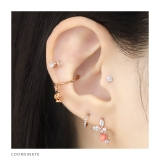 軟骨ピアス 蝶々ジュエル揺れるかわいいジルコニア ボディピアス | ボディピアス専門店凛RIN | 詳細画像5