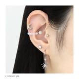 軟骨ピアス かわいい 月ムーンラメ可愛い三日月グリッター | ボディピアス専門店凛RIN | 詳細画像5