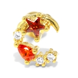 ゴールド/ムーン | 軟骨ピアス 16G ボディピアス | ボディピアス専門店凛RIN