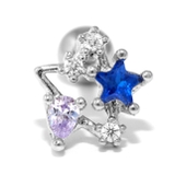 シルバー/スター | 軟骨ピアス 16G ボディピアス | ボディピアス専門店凛RIN