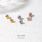 軟骨ピアス かわいい 星スターちいさめ立体感きらきら金属アレルギー | ボディピアス専門店凛RIN | 詳細画像2