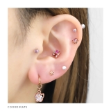 軟骨ピアス ハートフラワージュエル輪リースキュービックジルコニア ボディピアス | ボディピアス専門店凛RIN | 詳細画像6