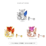 軟骨ピアス ハートフラワージュエル輪リースキュービックジルコニア ボディピアス | ボディピアス専門店凛RIN | 詳細画像8