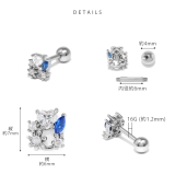 軟骨ピアス ハートフラワージュエル輪リースキュービックジルコニア ボディピアス | ボディピアス専門店凛RIN | 詳細画像9