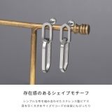 軟骨ピアス 金属アレルギー対応シェイプ揺れるラウンドオーバルヘキサゴン ボディピ… | ボディピアス専門店凛RIN | 詳細画像3 