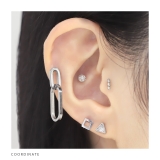 軟骨ピアス 金属アレルギー対応シェイプ揺れるラウンドオーバルヘキサゴン ボディピ… | ボディピアス専門店凛RIN | 詳細画像4 