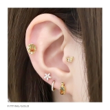 軟骨ピアス 香水瓶パフュームボトル キュービックジルコニアグラデーションストレー… | ボディピアス専門店凛RIN | 詳細画像5 