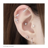 軟骨ピアス クロス十字架 ジュエルキュービックジルコニア | ボディピアス専門店凛RIN | 詳細画像6