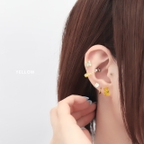 軟骨ピアス ビーズチェーンハートはーと かわいいカラフルストレートバーベル | ボディピアス専門店凛RIN | 詳細画像4 