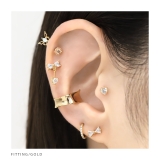 軟骨ピアス はーとリボンジュエル キラキラかわいい揺れる | ボディピアス専門店凛RIN | 詳細画像6 