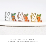 軟骨ピアス うさぎラビット 人参キャロットかわいい | ボディピアス専門店凛RIN | 詳細画像3 