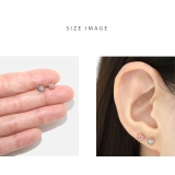 軟骨ピアス 花フラワーきらきらかわいいキュービックジルコニア ボディピアス | ボディピアス専門店凛RIN | 詳細画像6