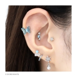 軟骨ピアス スクエアシンプルきれいめキラキラ大人カワイイ ボディピアス | ボディピアス専門店凛RIN | 詳細画像5 