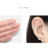 軟骨ピアス スクエアシンプルきれいめキラキラ大人カワイイ ボディピアス | ボディピアス専門店凛RIN | 詳細画像7 