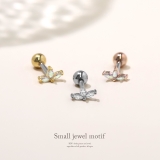 軟骨ピアス ストーンかわいいMarquiseFanキュービックジルコニア ボディ… | ボディピアス専門店凛RIN | 詳細画像2
