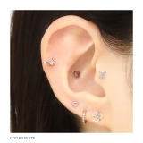軟骨ピアス 花オーロラパステルカラーフラワープチ小さいかわいい ボディピアス | ボディピアス専門店凛RIN | 詳細画像6