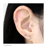 軟骨ピアス ハワイアンホヌウミガメ亀かわいい南国夏 ボディピアス | ボディピアス専門店凛RIN | 詳細画像6 