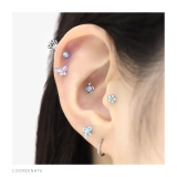 軟骨ピアス 花はなフラワーミニプチ小さめかわいいシンプル ボディピアス | ボディピアス専門店凛RIN | 詳細画像5 