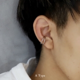 ステンレスイヤリング イヤカフ シルバー2連3連 | ボディピアス専門店凛RIN | 詳細画像3 