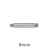 8mm | 軟骨ピアス マジックシャフトパーツネジ山 16Gのキャッチがつけられる14Gシャ… | ボディピアス専門店凛RIN