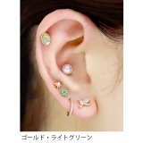 軟骨ピアスかわいい アンティーク風 オパール調オーバルストーン | ボディピアス専門店凛RIN | 詳細画像4
