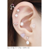 軟骨ピアス ハート ミルキーカラー | ボディピアス専門店凛RIN | 詳細画像6