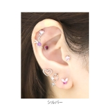 軟骨ピアス バタフライ蝶々ジュエル ストレートバーベル | ボディピアス専門店凛RIN | 詳細画像5 
