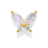 ゴールド | 軟骨ピアス 蝶ちょうちょバタフライキラキラジュエル ボディピアス | ボディピアス専門店凛RIN