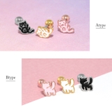 軟骨ピアス CAT猫動物ねこ ストレートバーベルボディピアス | ボディピアス専門店凛RIN | 詳細画像3 