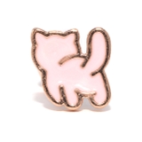 B・ピンクゴールド | 軟骨ピアス CAT猫動物ねこ ストレートバーベルボディピアス | ボディピアス専門店凛RIN